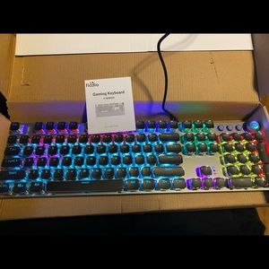 Fiodio Gaming Keyboard F-GKB100 Mechanical Keyboard soft sound